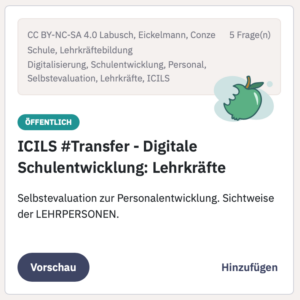 ICILS Fragebogen Lehrkräfte Personalentwicklung