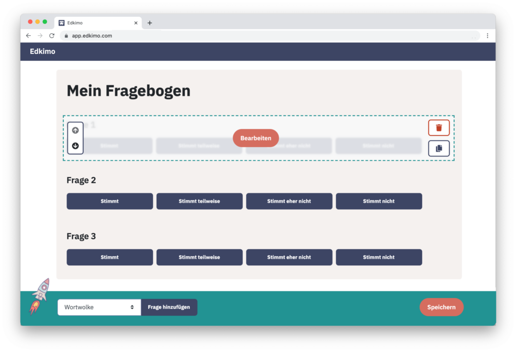 Edkimo als datenschutzkonforme SurveyMonkey-Alternative (Screenshot)