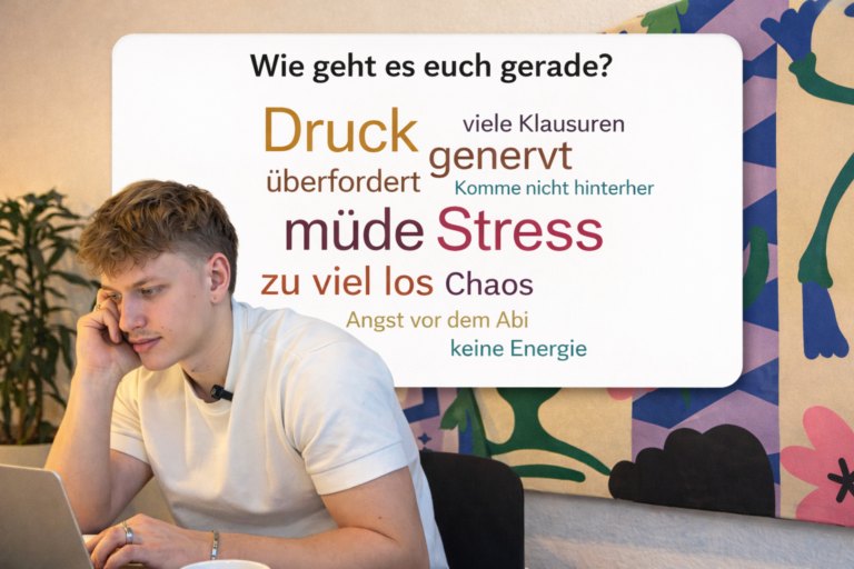 Lehrer analysiert Feedback zur Mitbestimmung im Unterricht und erkennt Stress und Belastung der Schüler