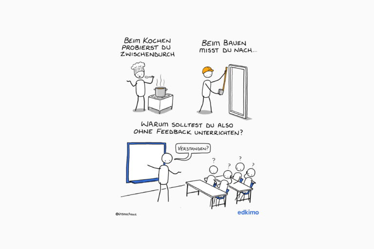 Comic von Chaz Hutton über Lernen und Feedback